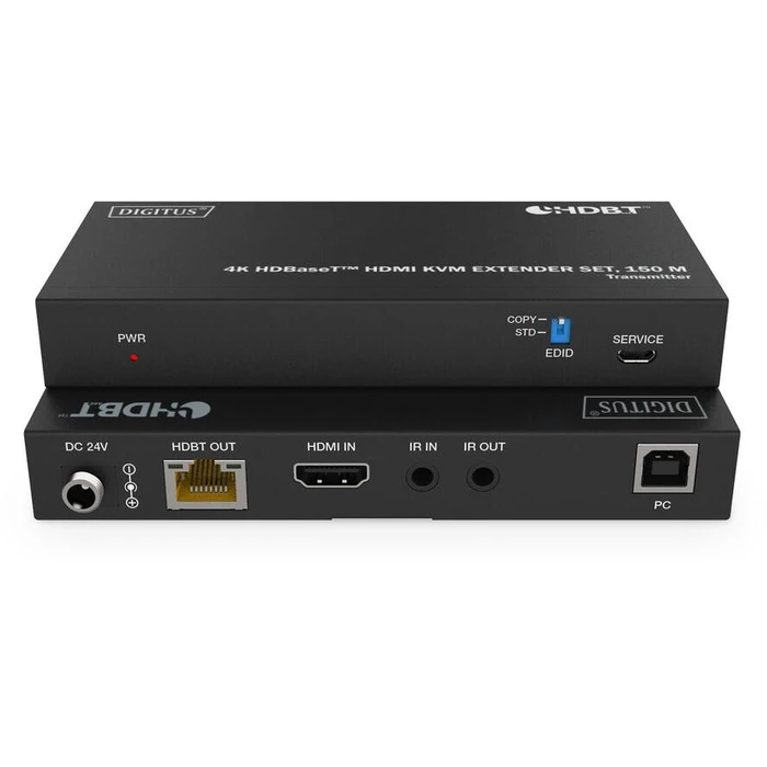 KVM Extender Digitus 4K HDBaseT HDMI Set USB 1.1 150m
