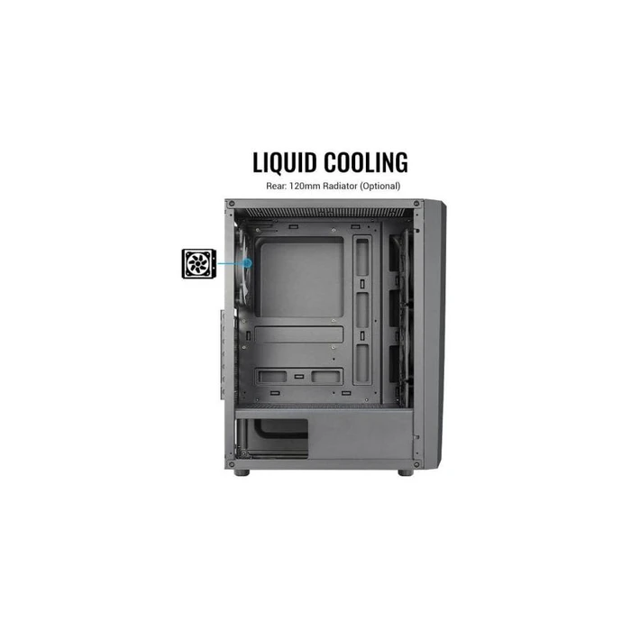 Κουτί Η/Υ AeroCool Midi Blade Black RGB MicroATX/ATX/Mini-ITX