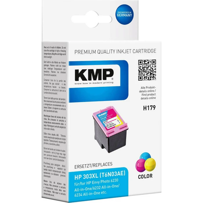 Μελάνι Συμβατό KMP H179 3-colors mit HP T6N03AE 303 XL