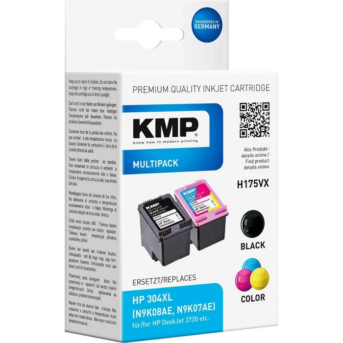 Μελάνι Συμβατό KMP H175VX Promo Pack BK/Color for HP N9K08AE/N9K07AE