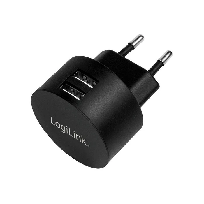 Φορτιστής Πρίζας LogiLinK USB 2port,10.5W,Fast Charging black