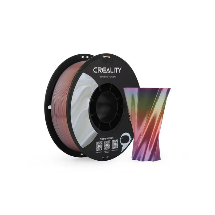 3D Printer Filament Creality CR-PLA Silk Rainbow, Glossy, 1 kg Spool,1.75 mm