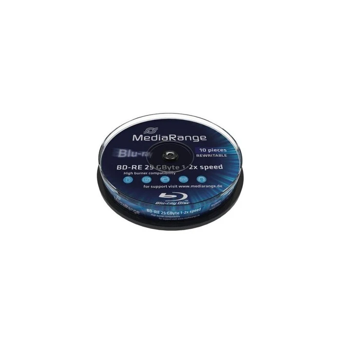 BD-RE MediaRange Bluray 25GB 10pcs Spindel 2x