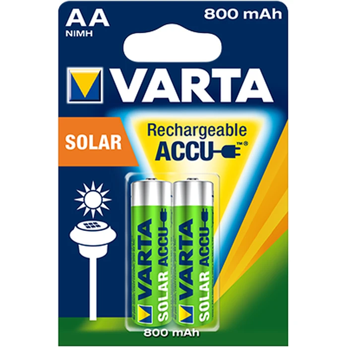 Μπαταρία Επαναφορτιζόμενη Varta Solar (Blister) HR06 AA 1x2 | 800mAh
