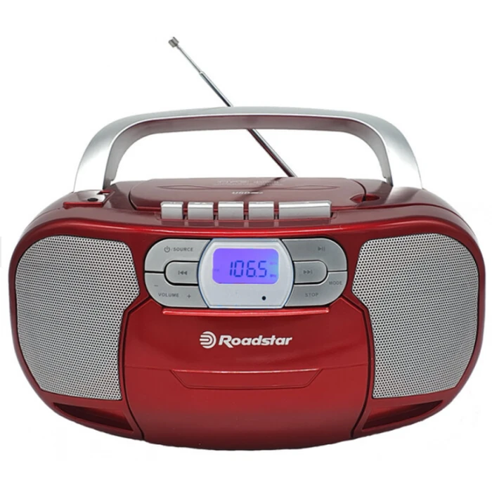 Φορητό Ραδιοκασετόφωνο Roadstar (CD-MP3-USB) RCR-4635UMP/RD