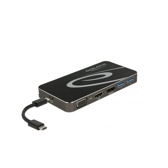 Docking Station Delock USB Type-C 3.2 4K HDMI + DP USB Hub