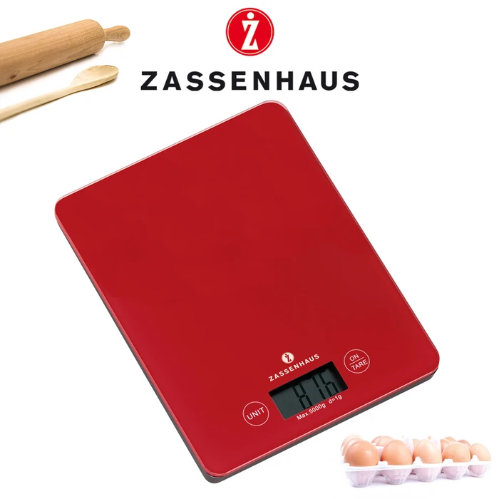 Ζυγαριά Κουζίνας Zassenhaus Balance Cool red