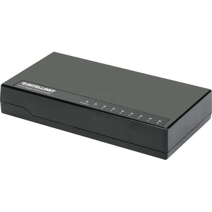 Network Switch Intellinet Desktop 8-Port Gigabit Ethernet Black