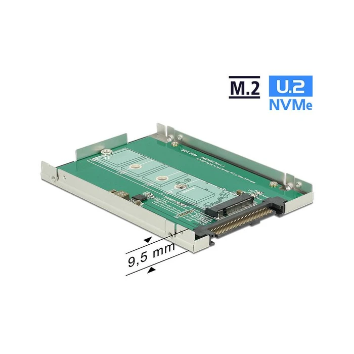 Πλαίσιο Για Σκληρούς Δίσκους Delock U.2 Mini SAS HD -> M.2 NGFF Key M with 2.5
