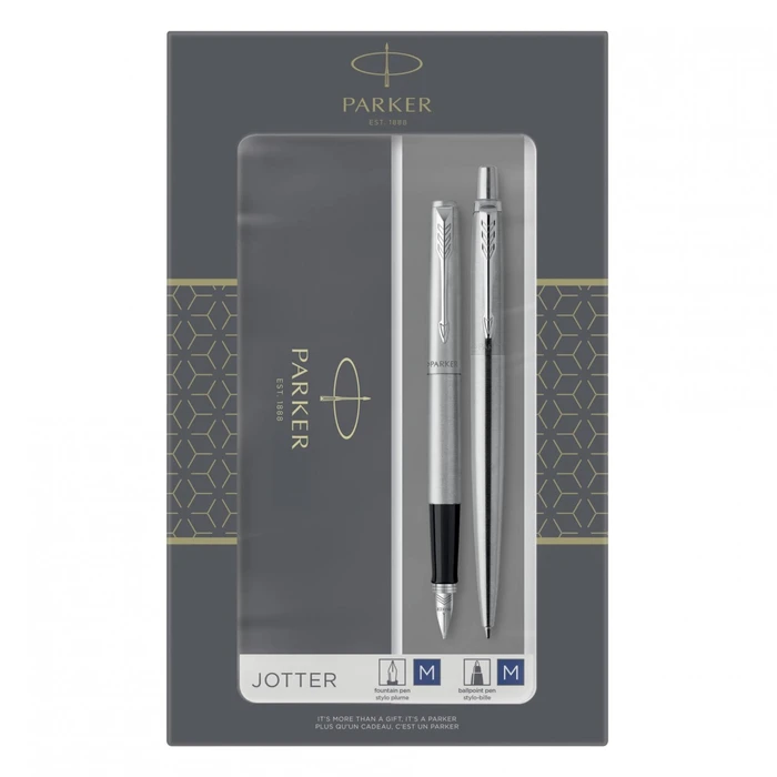 Στυλό Parker Jotter stainless steel C.C. DuoSet incl. Gift-box
