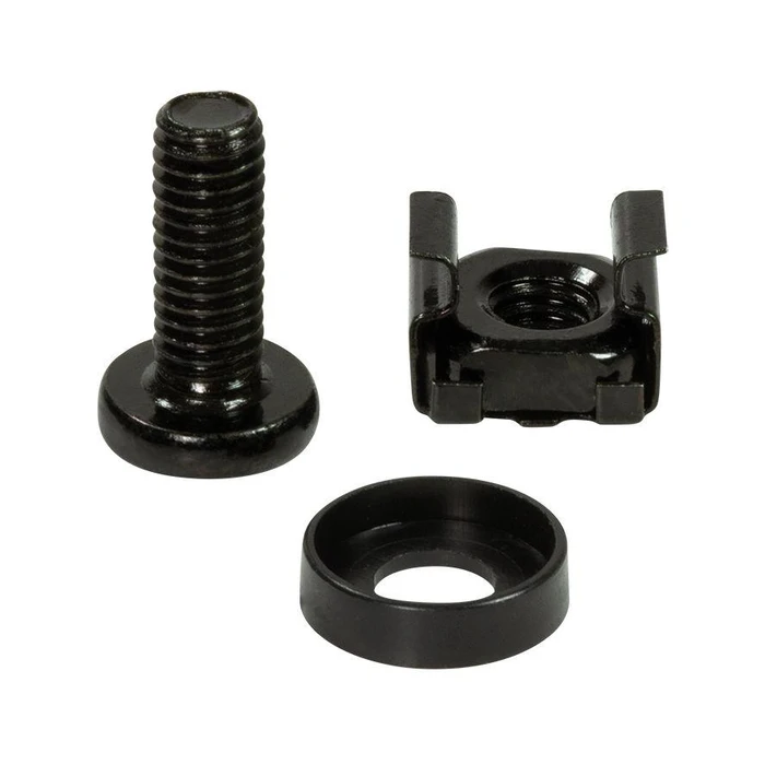 Βιδες Για Καμπίνα Δικτύου LogiLink ssatz M6, black, 50 pieces