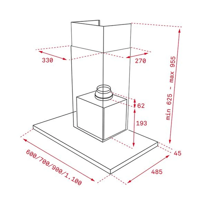 Απορροφητήρας Καμινάδα Teka DLH 686 T