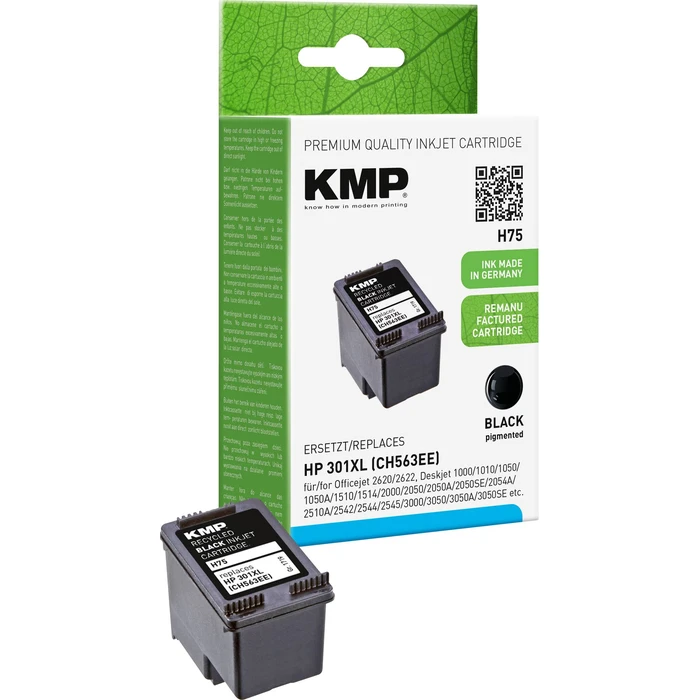 Μελάνι Συμβατό KMP H75 black for HP CH 563 EE