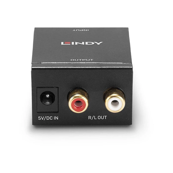 Convert Lindy DA-Wandler,TosLink (optisch) & koaxial to RCA-Stereo