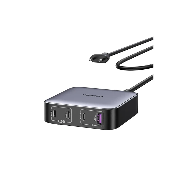 Φορτιστής Πρίζας Ugreen Nexode 1*USB-A + 3*USB-C 100W Desktop Fast Charger Black