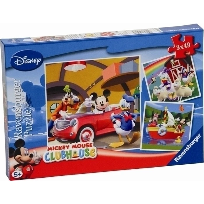 Παζλ Ravensburger Disney Mickey Mouse Clubhouse - Everyboby Loves Mickey (3x49pcs.) (09247)