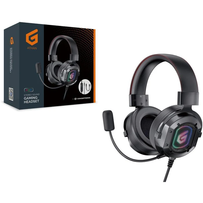 Gaming Headset Conceptronic 2m cable,Micro,Fernb. Stereo sw