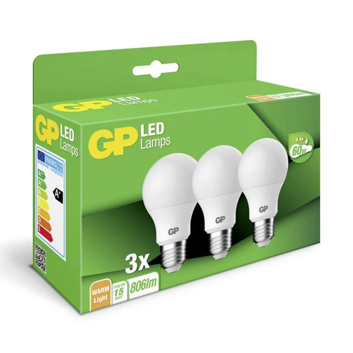 Λάμπες LED 1x3 GP Lighting Classic E27 8,6W GP 087687