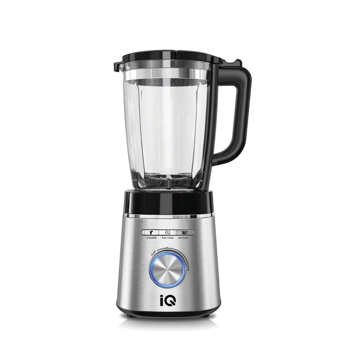 Μπλέντερ Για Smoothies IQ Με Γυάλινη Κανατά 1.75lt 1400w Bl-415 Inox