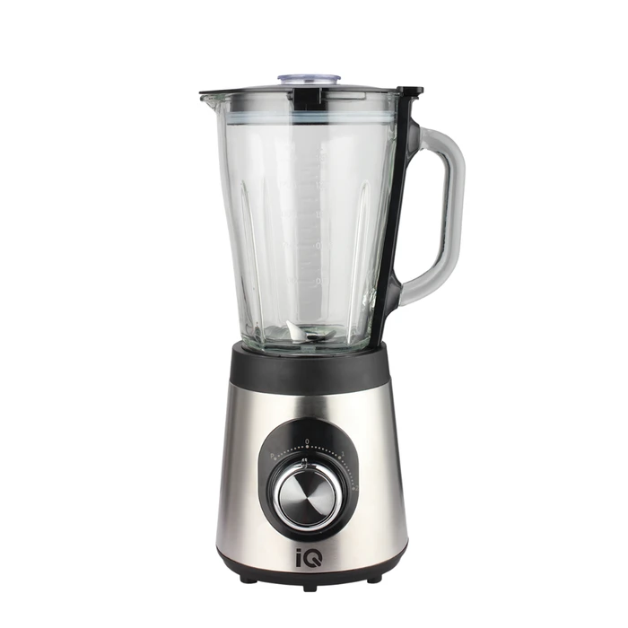 Μπλέντερ Για Smoothies IQ Με Γυάλινη Κανατά 1.5lt 1400w Bl-416 Inox