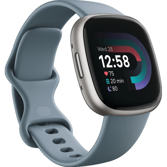 Smartwatch Fitbit Versa 4 Waterfall Blue/Platinum