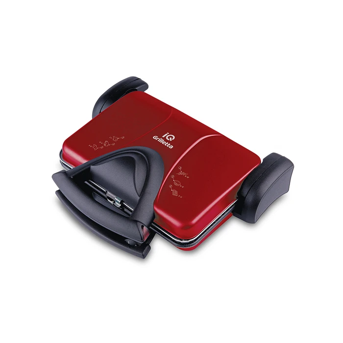 Τοστιέρα Γκριλιέρα IQ St-675 Με Αποσπώμενες Πλάκες 1800w Red