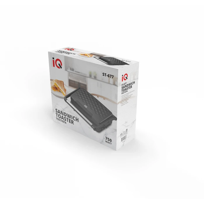 Τοστιέρα IQ ST-677 Αντικολλητικές πλάκες 750WATT