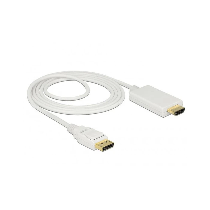Καλώδιο DisplayPort Delock DP -> HDMI M/M 4K 2.00m White