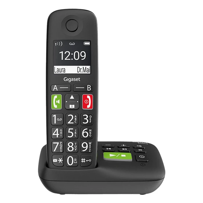 Ασύρματο Τηλέφωνο Gigaset E290A Black int.