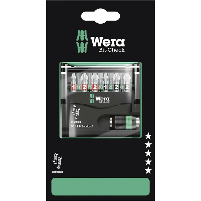 Σετ Μύτες Wera Bit-Check 12 BiTorsion 1