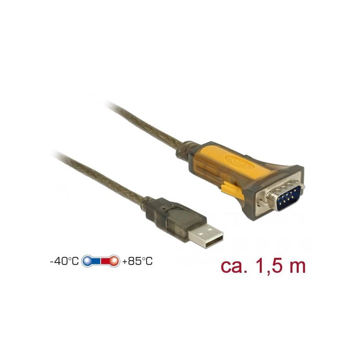 Καλώδιο USB Delock USB-A to RS232 DB9 male / female 1.5m