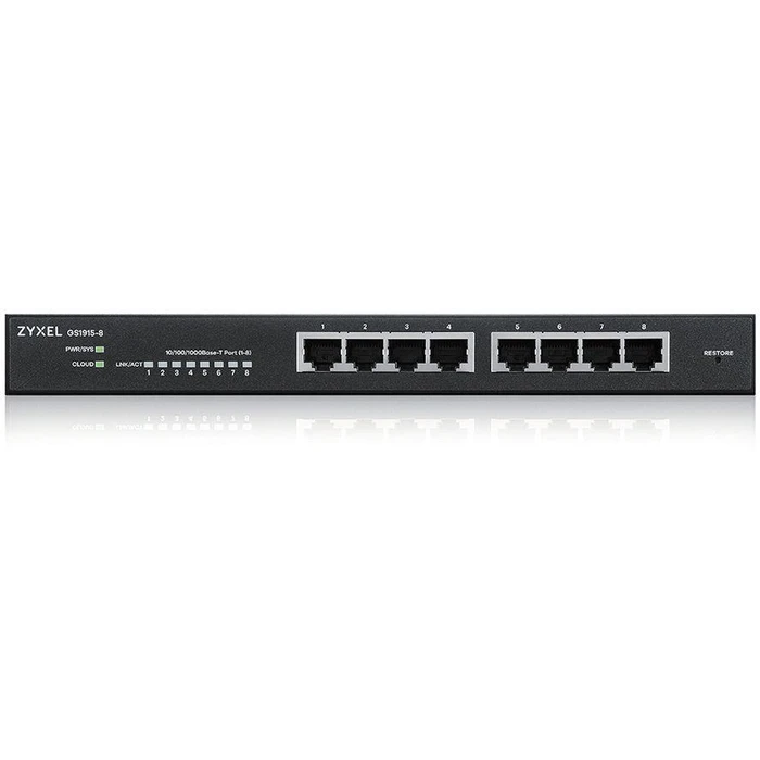 Network Switch Zyxel 8-Port GbE Smart, NebulaFlex, GS1915-8