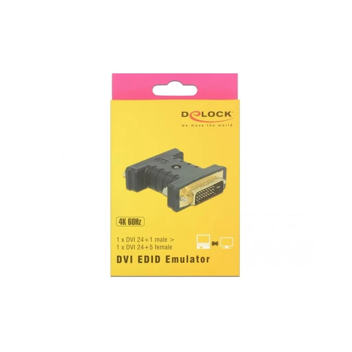 Αντάπτορας DVI Delock to DVI (24+5) male EDID-Emulator