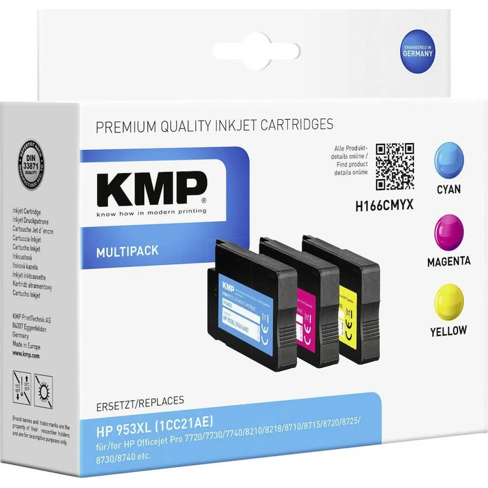 Μελάνι Συμβατό KMP H166CMYX Multipack C/M/Y for HP 953 XL