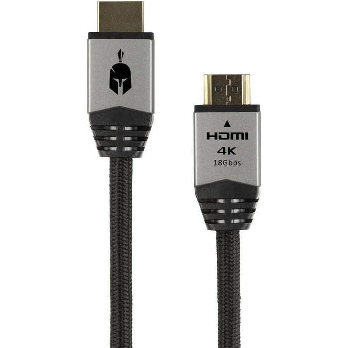 Καλώδιο HDMI Spartan Gear - 2.1 (length: 1,5m - Aluminum with gold plated plugs)