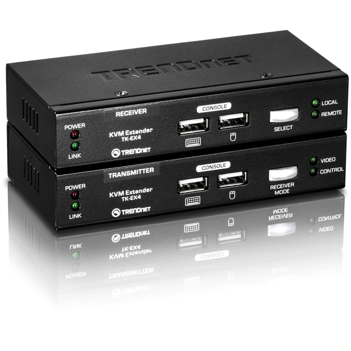 KVM Switch TrendNet TK-EX4 USB Extension Kit Range Up To 100m