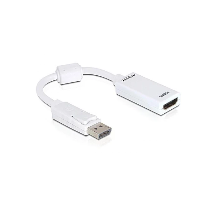 Αντάπτορας DisplayPort Delock DP -> HDMI M/F 0.22m white