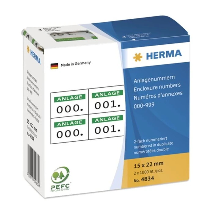 Ετικέτες Herma self-adhesive 2-way 15x22 mm imprint Green