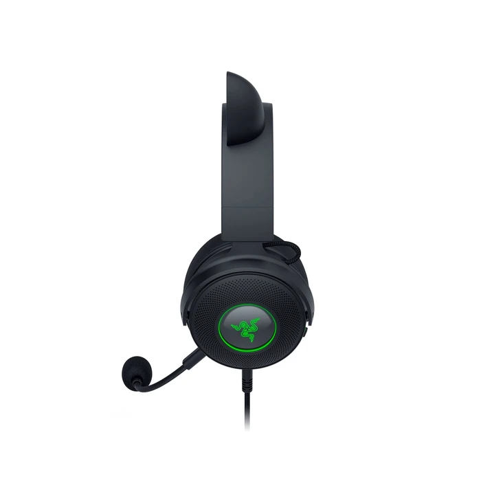 Gaming Headset Razer KRAKEN KITTY V2 PRO - Black - RGB - USB 7.1 Gaming - Kitty, Bear, Bunny Ears