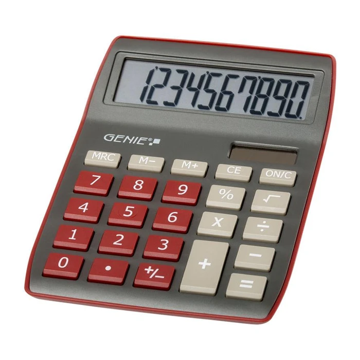 Αριθμομηχανή Genie 840DR dark red 10-digit