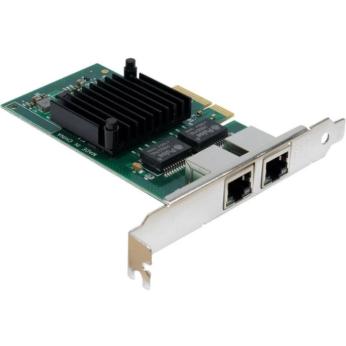 Κάρτα Δικτύου PCIe Inter-Tech Gigabit Argus ST-727 x4 v2.0 Dual retail