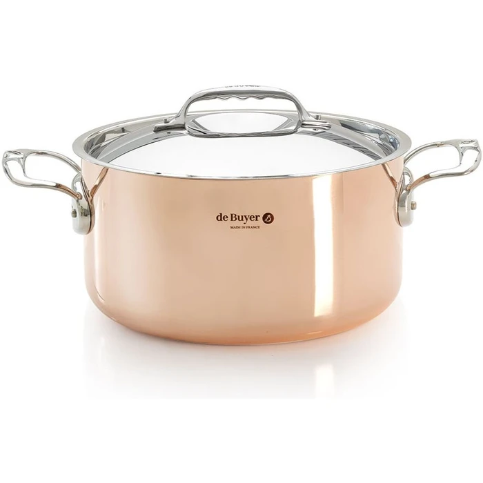 Κατσαρόλα De Buyer Prima Matera Saucepot copper/steel 16 cm induction