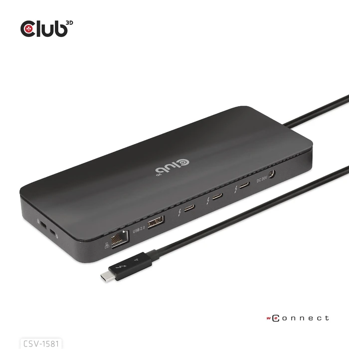 Docking Station Club 3D Thunderbolt4 11-in-1 > 3xThunderbolt/3xUSB M/F