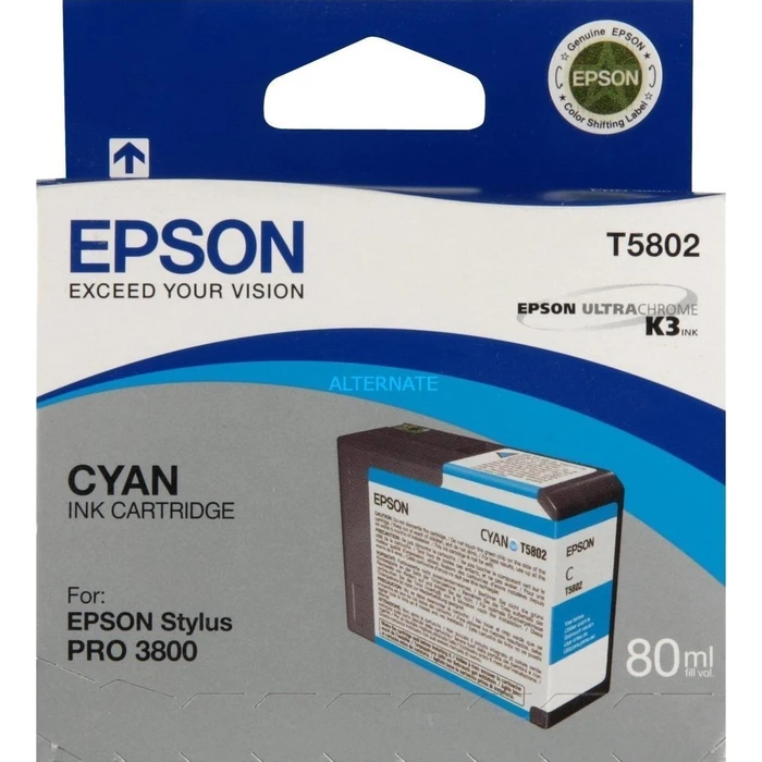 Μελάνι Epson cyan T 580 80 ml T 5802