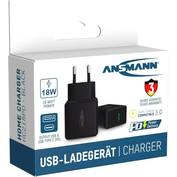 Φορτιστής Πρίζας Ansmann HC218PD