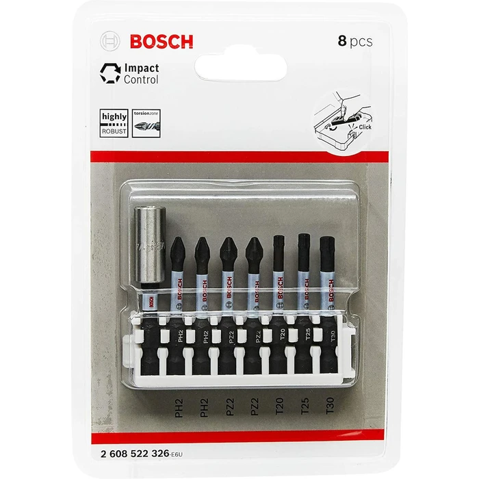 Σετ Μύτες Bosch Impact Control 50 mm 8-pcs Bitpack