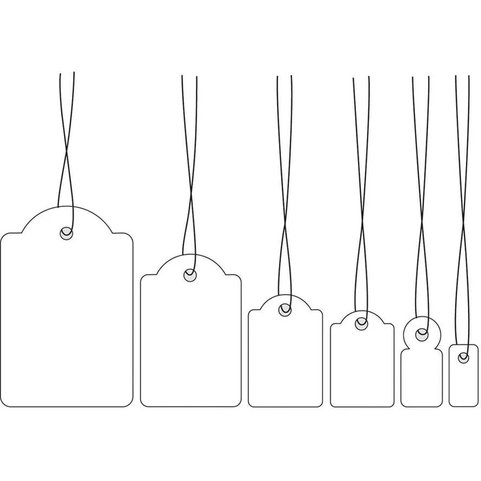 Ετικέτες Herma hang tags 32x50 mm with thread White 1000 St