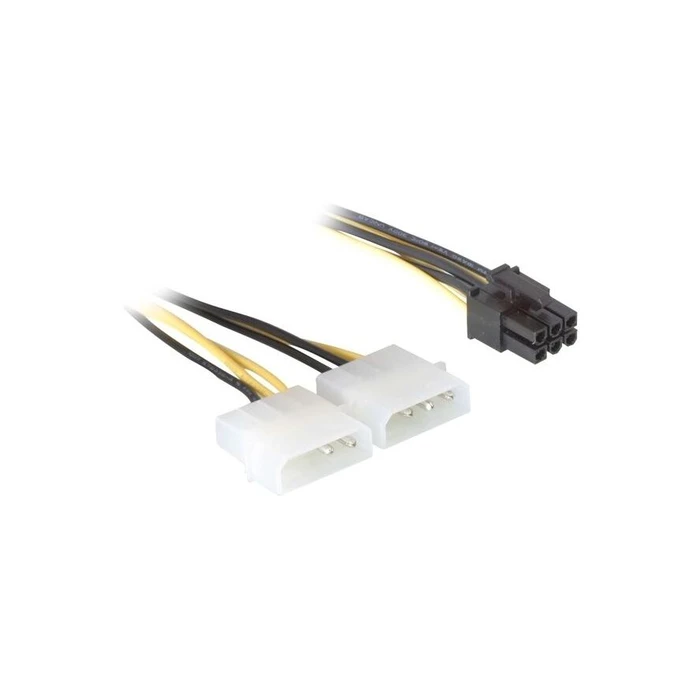 Καλώδιο Delock 2x Molex 4pin St -> PCI Express 6pin intern