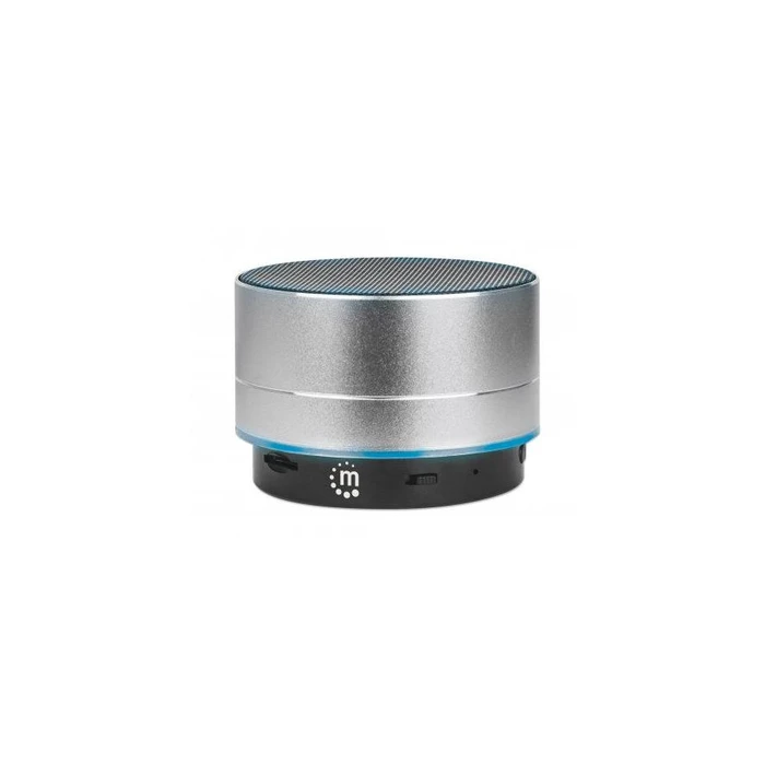 Φορητό Ηχείο Bluetooth Manhattan Metallic LED Silver