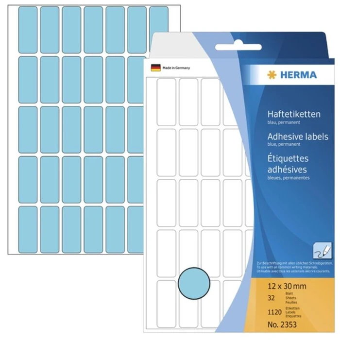 Ετικέτες Herma multi-purpose Blue 12x30 mm matt 1120 pcs.